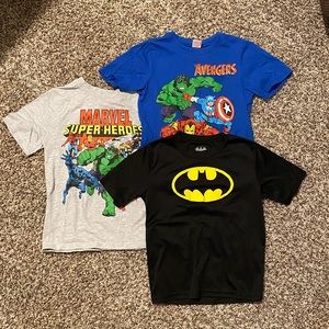 Boys superhero shirt set
